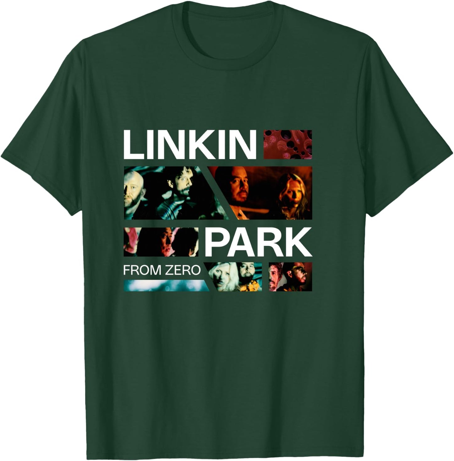 Linkin Park Long Handle Photo Grid, Black, S T-Shirt - T-Shirt | Forest
