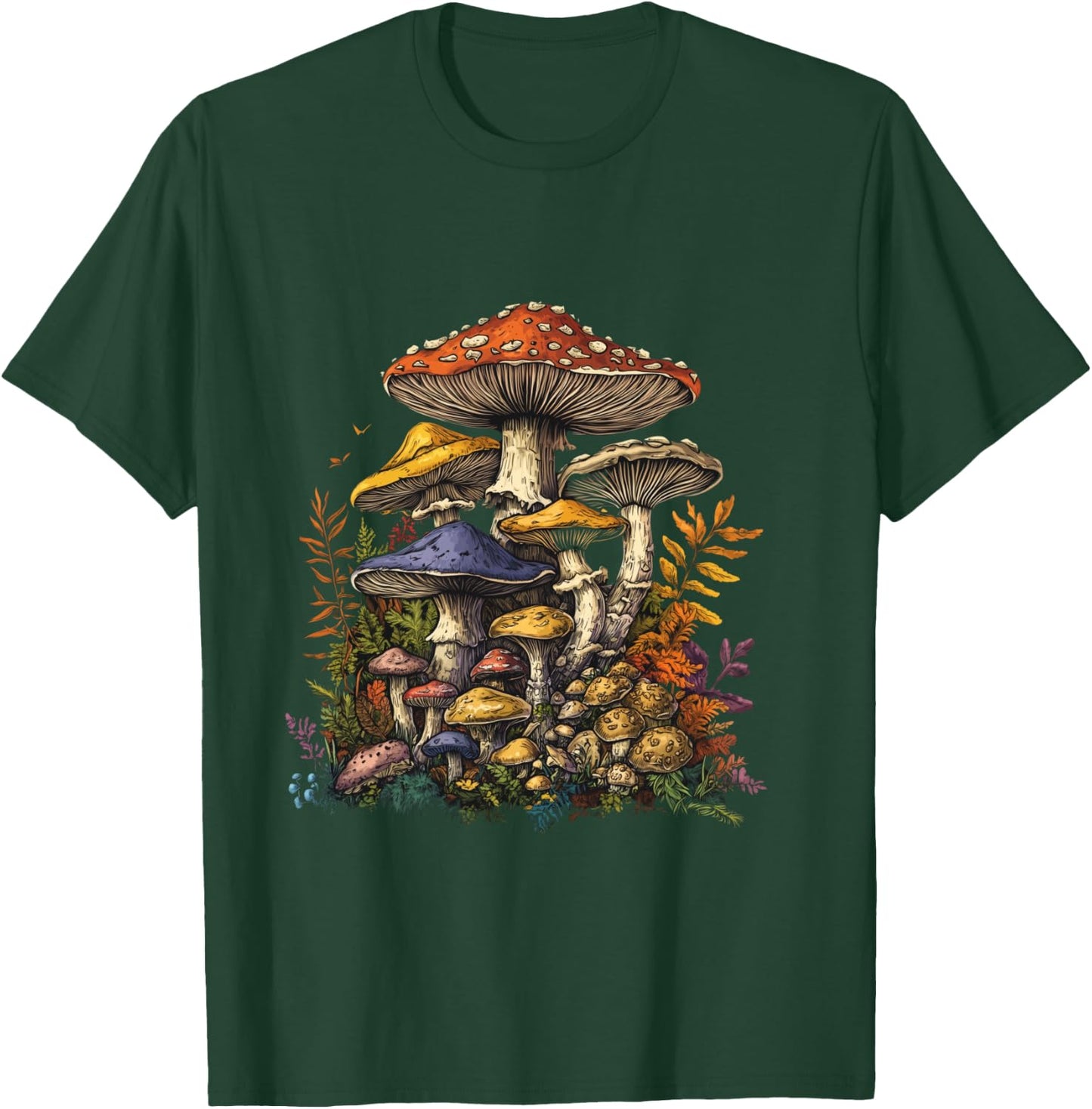 Mushroom pattern for mushroom lovers T-Shirt - T-Shirt | Forest