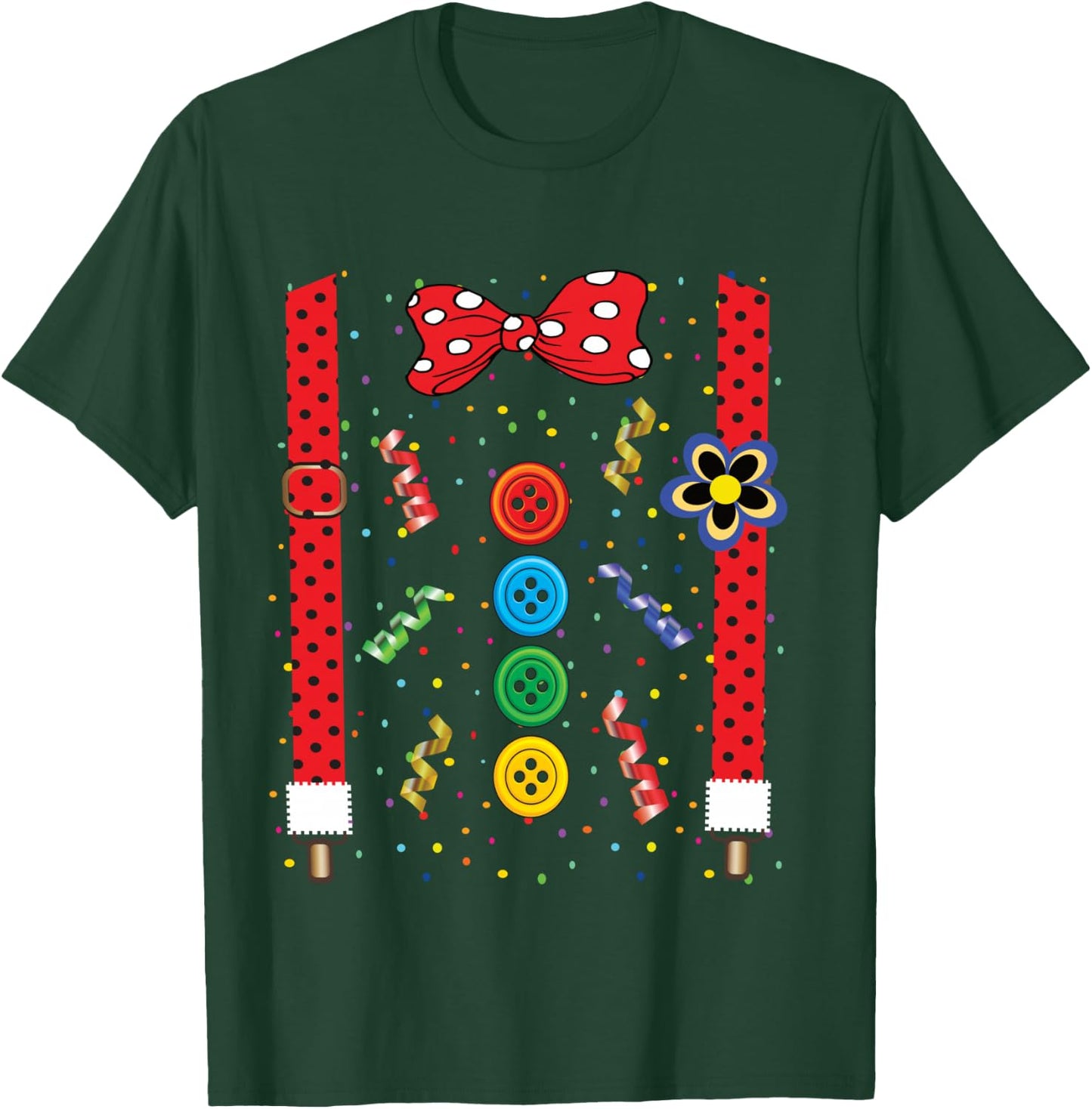 Clown Carnival Costume Clown Costume Clown Confetti Fancy Dress Shirt, black T-Shirt - T-Shirt | Forest