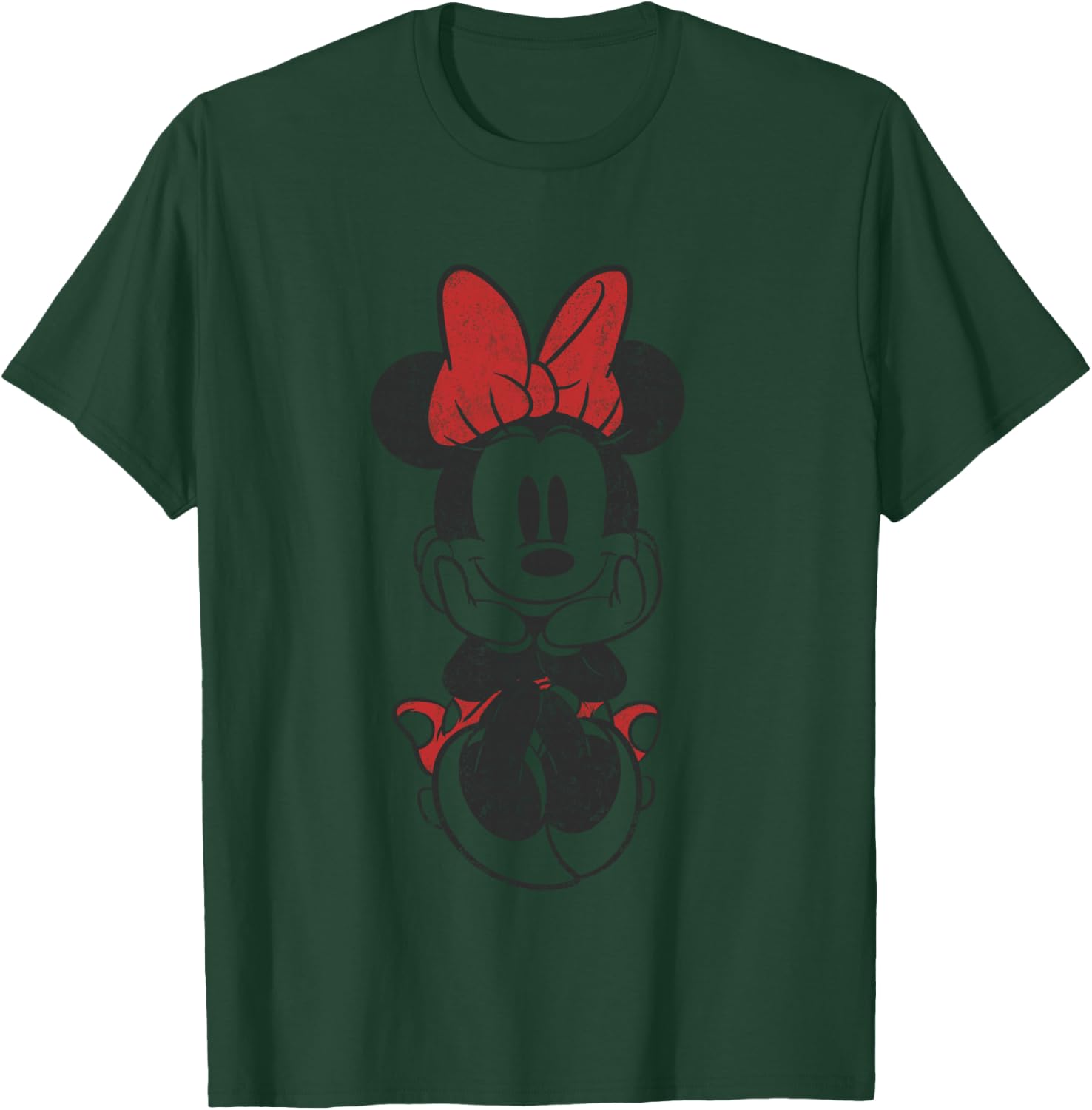 Disney Mickey and Friends Minnie Mouse Vintage Sitting T-Shirt - T-Shirt | Forest