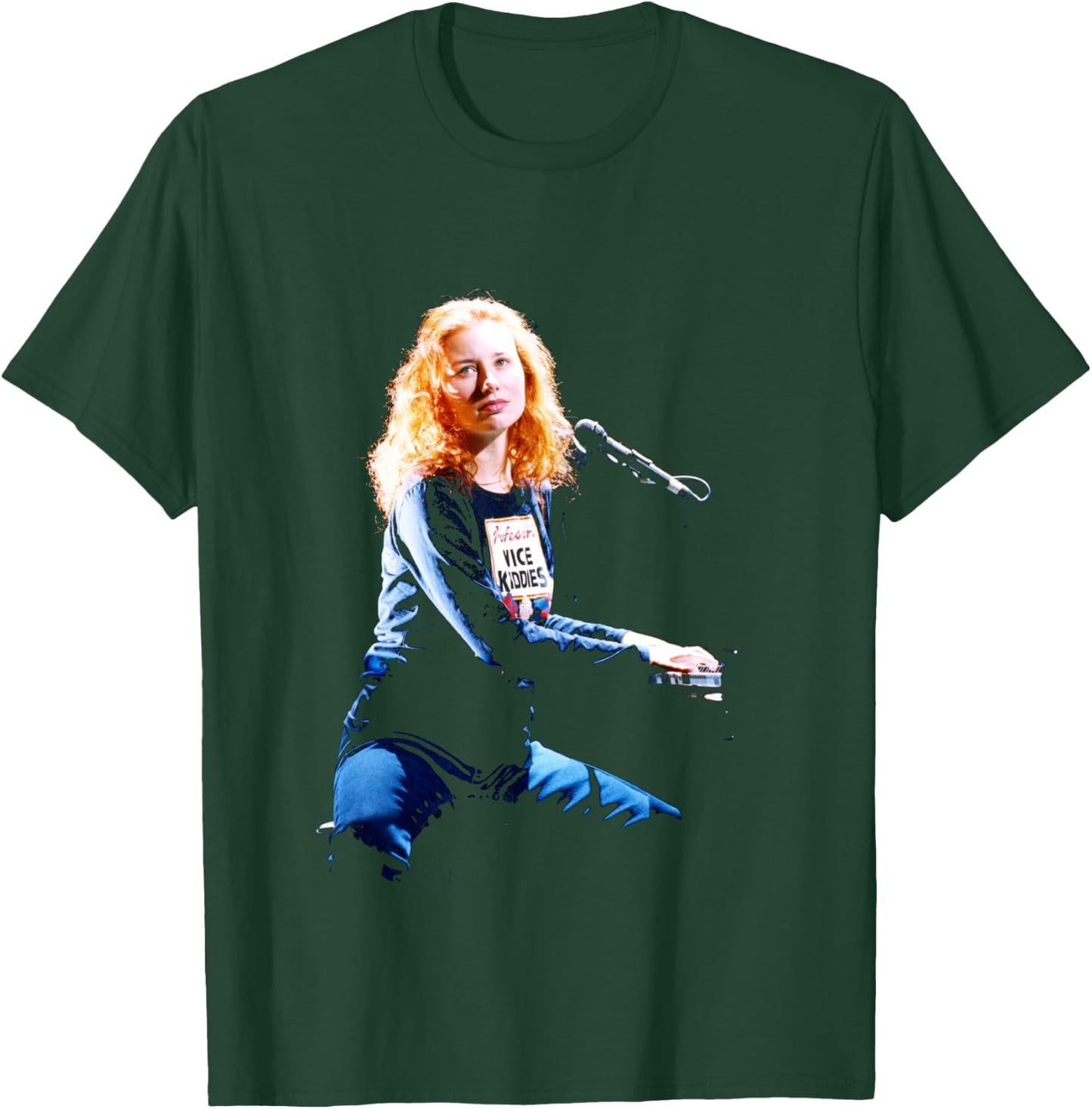 Singer Tori Amos at The Piano Live T-Shirt - T-Shirt | Forest