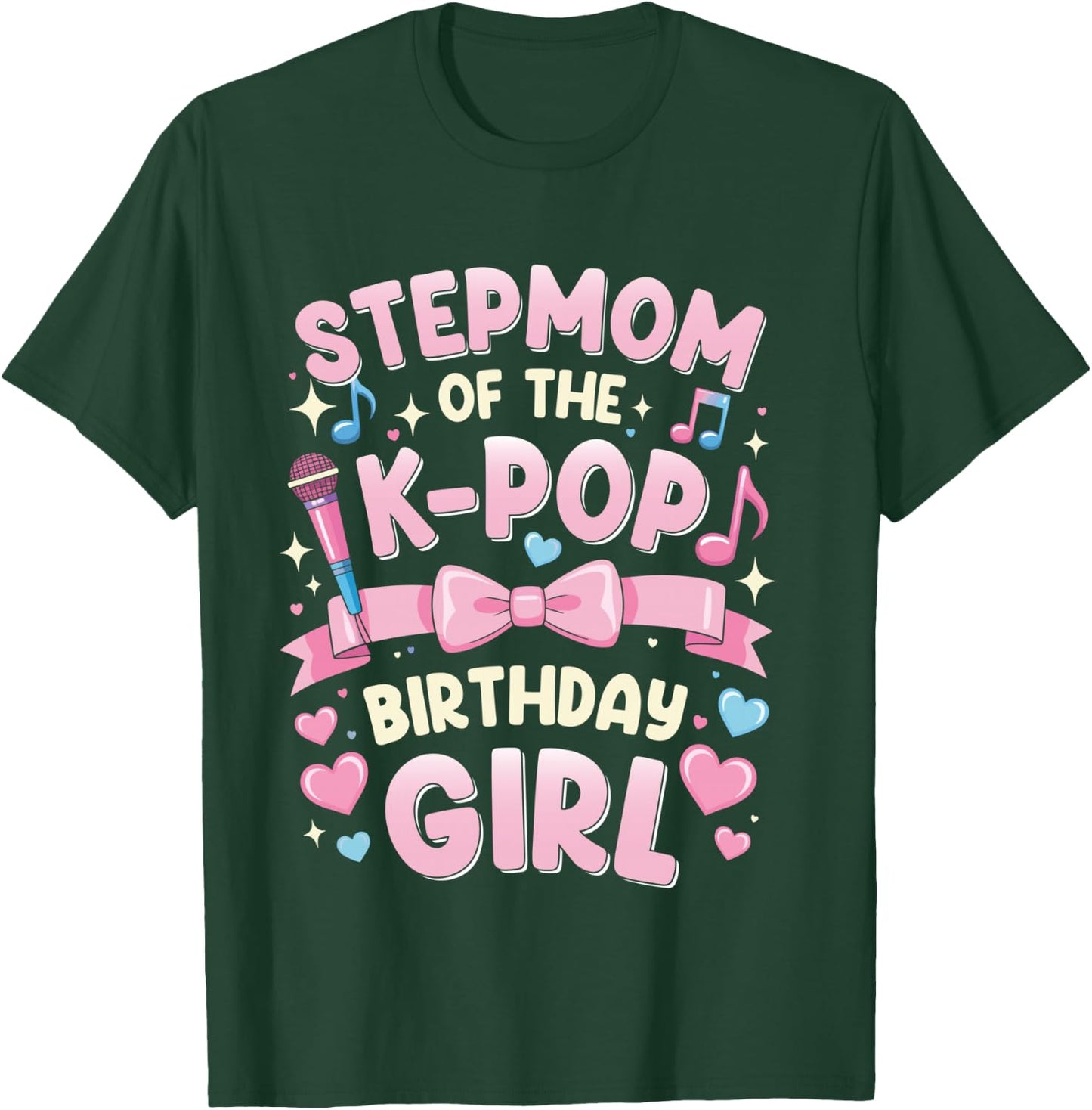 Stepmom of The Birthday Party Outfit Anime K Pop Girl Mom T-Shirt - T-Shirt | Forest