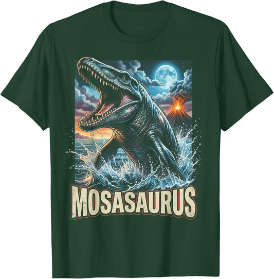 Mosasaurus Dinosaur Water T-Shirt - T-Shirt | Forest