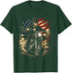 President Abraham Abe Lincoln Riding a Motorcycle Design T-Shirt - T-Shirt | Forest