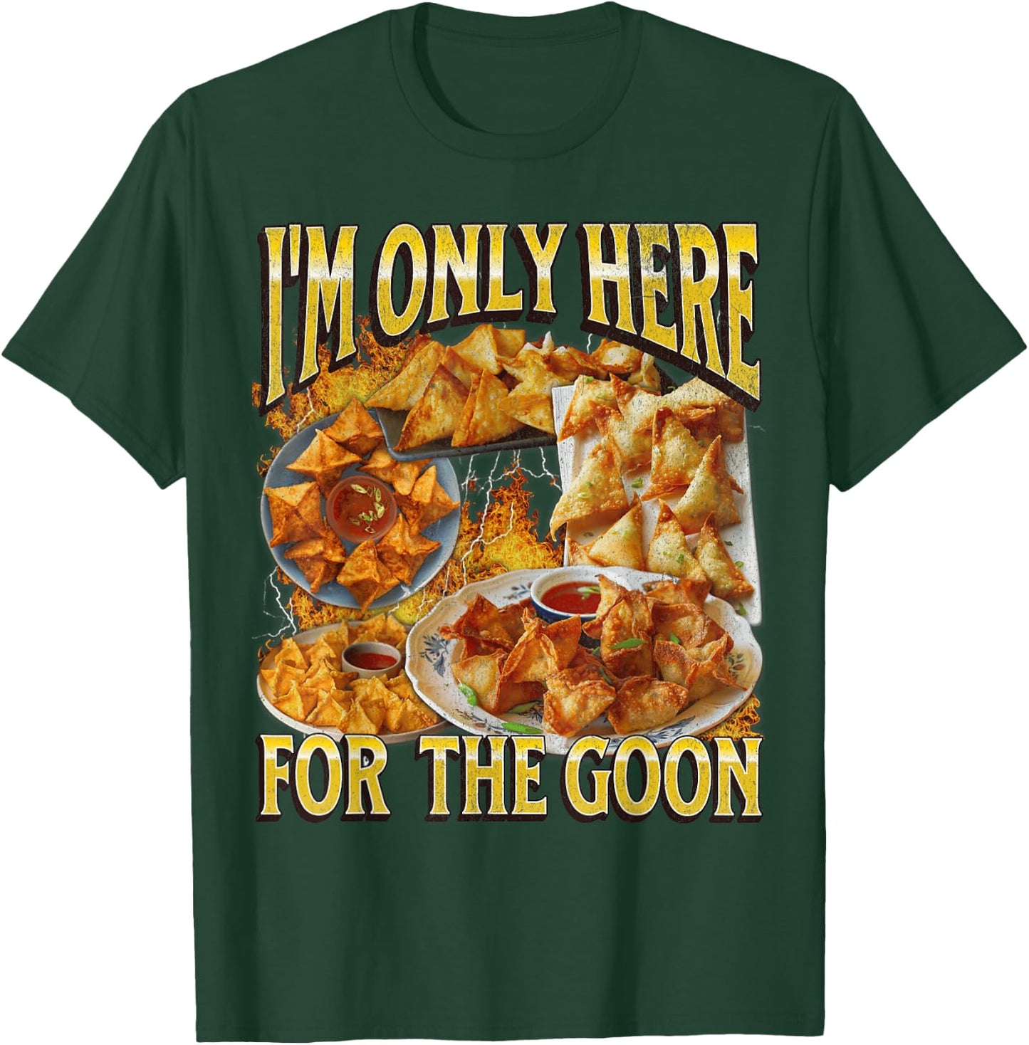 Funny Crab Rangoon Meme Bootleg Graphic T-Shirt - T-Shirt | Forest