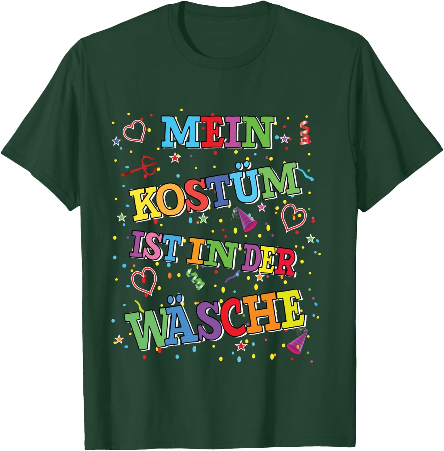 Carnival Costume My Costume is in the Laundry Fancy Dress Shirt, black T-Shirt - T-Shirt | Forest