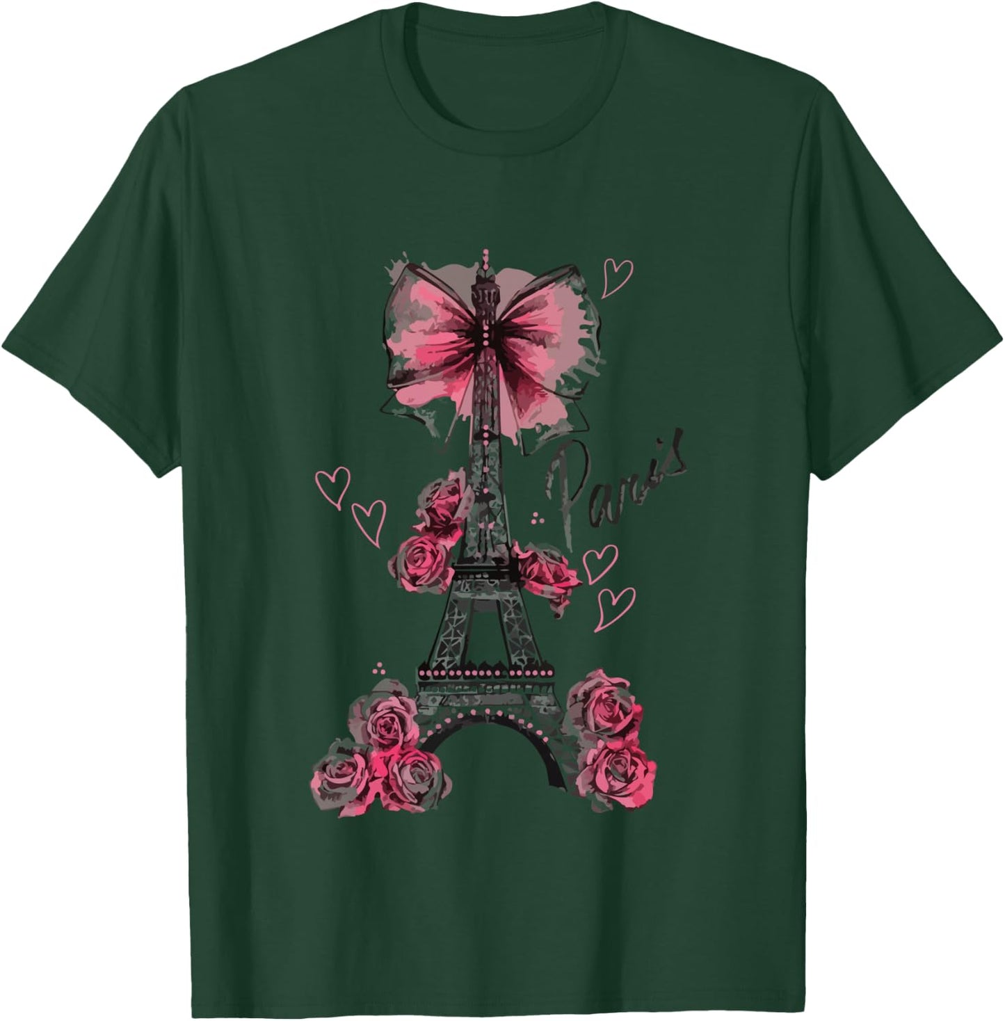 Paris, Eiffel Tower, Paris , grey, S T-Shirt - T-Shirt | Forest