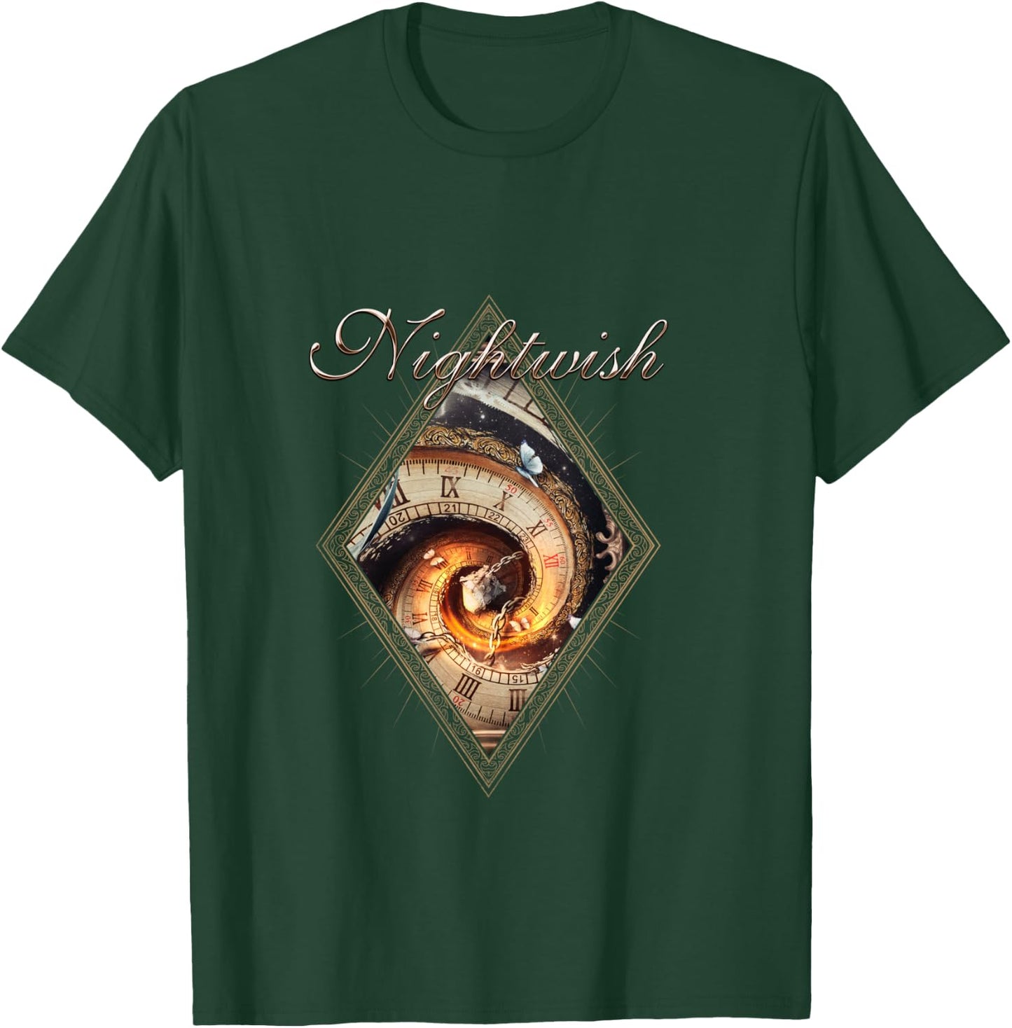 Yesterwynde (Album Cover + Logo) , Black, S T-Shirt - T-Shirt | Forest