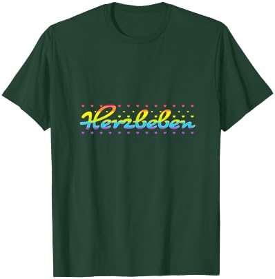 Herzbeben - Liebe, Gefühl, Regenbogen, Liebe, Herz T-Shirt - T-Shirt | Forest