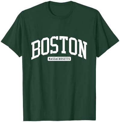 Boston, Massachusetts, MA, College-Universitätsstil T-Shirt - T-Shirt | Forest