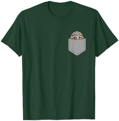 Funny Leopard Tortoise Reptile In Your Pocket T-Shirt - T-Shirt | Forest