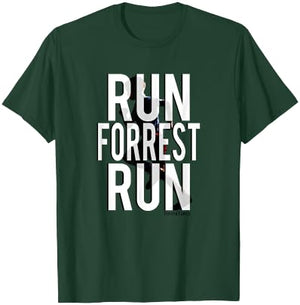 Forrest Gump Run Forrest Run Silhouette , Blue, S T-Shirt - T-Shirt | Forest