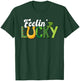 Feelin Lucky St. Patricks Day Horse Shoe Lucky Horseshoe T-Shirt - T-Shirt | Forest