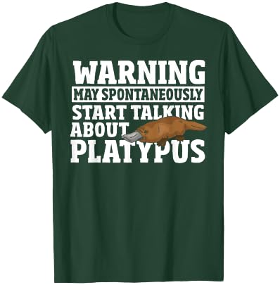 Platypus Funny Talk About Duck Billed Platypus T-Shirt - T-Shirt | Forest