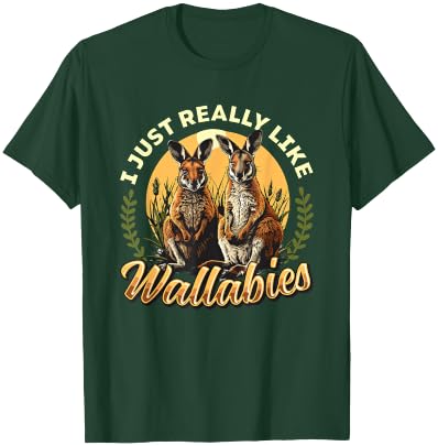 I Just Really Like Wallabies Wallaby Lover Wallaby Kangaroo T-Shirt - T-Shirt | Forest