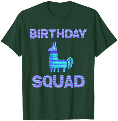 Birthday Squad - Squad Birthday Llama Piñata Shirt T-Shirt - T-Shirt | Forest