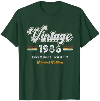 Vintage 1986 Original Teile Limited Edition 40. Geburtstag T-Shirt - T-Shirt | Forest