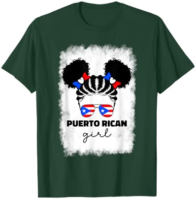 Puerto Rican Girl For Little Kids Girls Puerto Rico PR Flag T-Shirt - T-Shirt | Forest