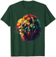 Rasta Reggae Lion Of Judah Jamaican Reggae Music Headphone T-Shirt - T-Shirt | Forest