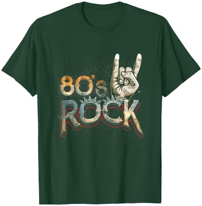 80er Jahre Rock Hand Rock Band Rock n Roll Musik Halloween T-Shirt - T-Shirt | Forest