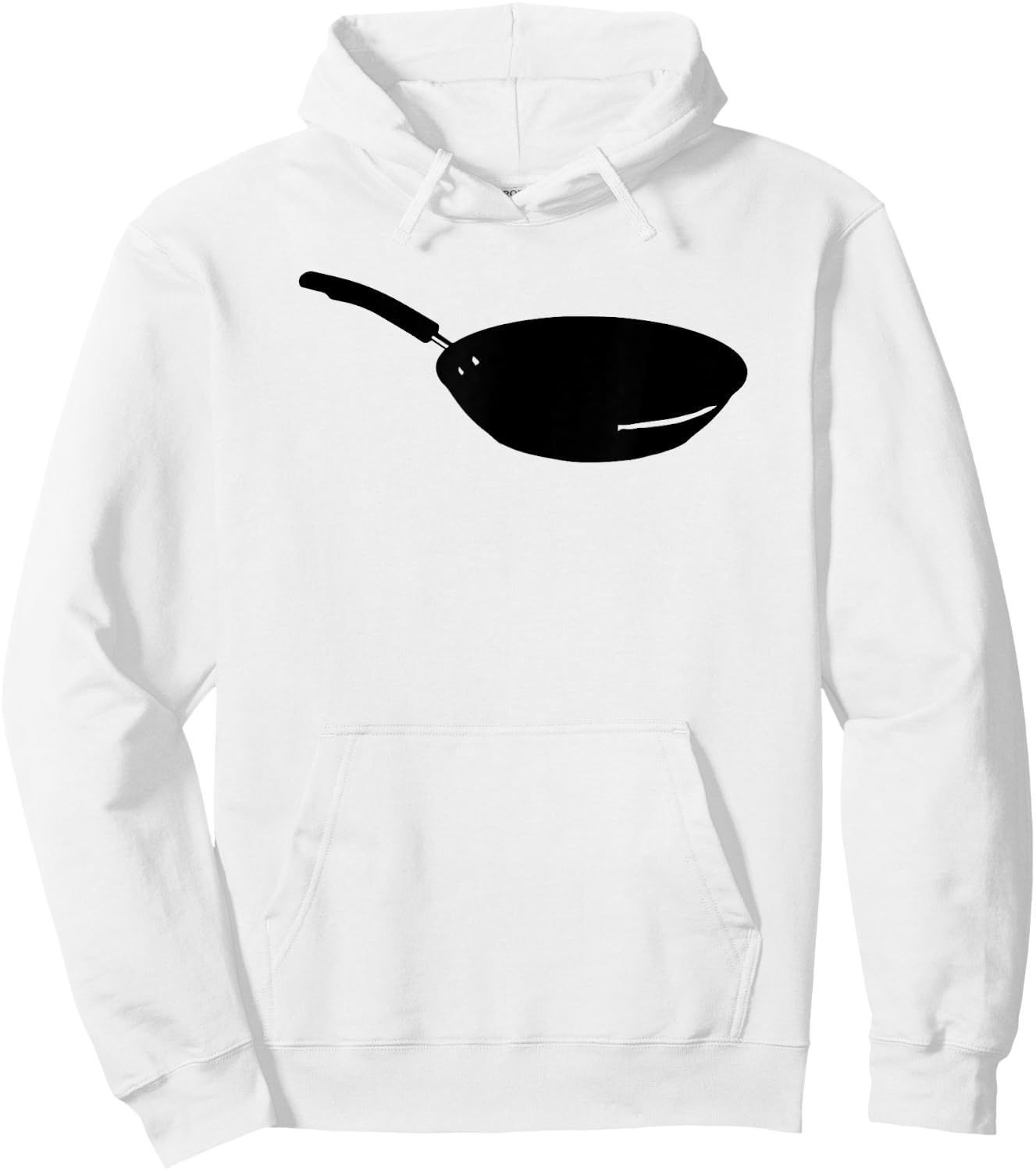 Cooking Gifts Chef Gifts Frying Pan , Men's Grey Classic Fit Collarless , Small Hoodie - Hoodie | White