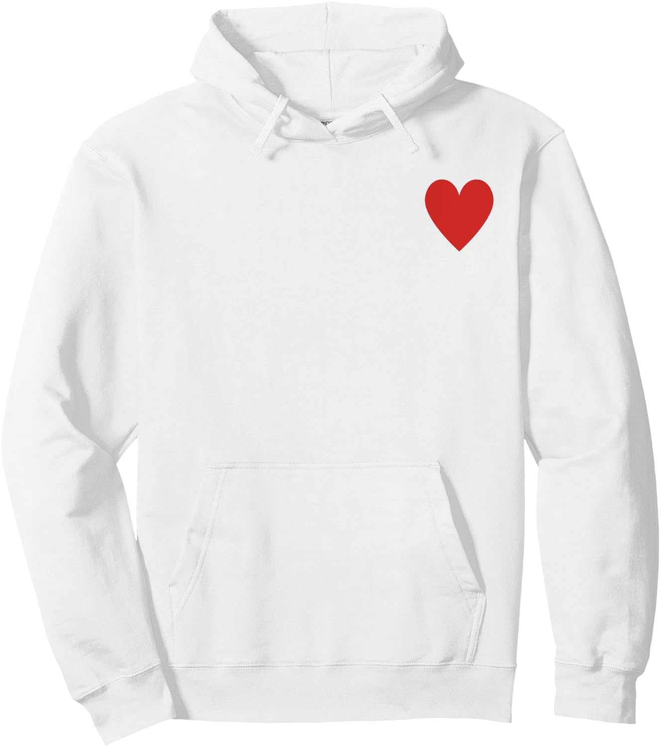 Little Heart , gray Hoodie - Hoodie | White