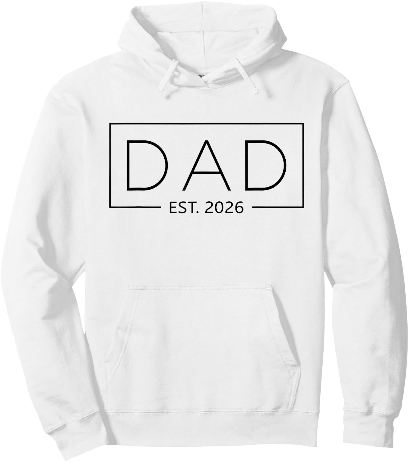 Dad 2026 New Dad Est. 2026 Hoodie - Hoodie | White