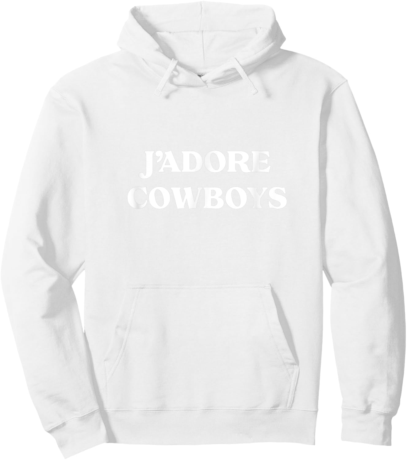 J'ADORE Cowboys Howdy Cowboy Western Rodeo Rancher Horse Hoodie - Hoodie | White