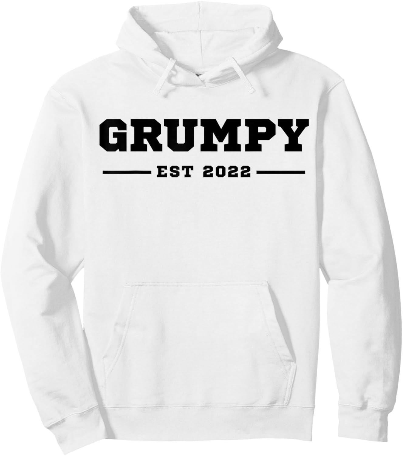 Funny Grandpa Soon To Be Grumpy Est 2022 New Grandpa Hoodie - Hoodie | White