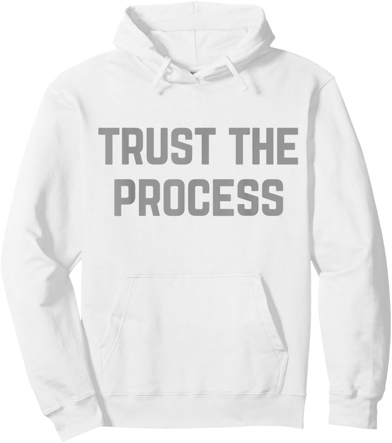 TRUST THE PROCESS Workout Shirt Hoodie - Hoodie | White