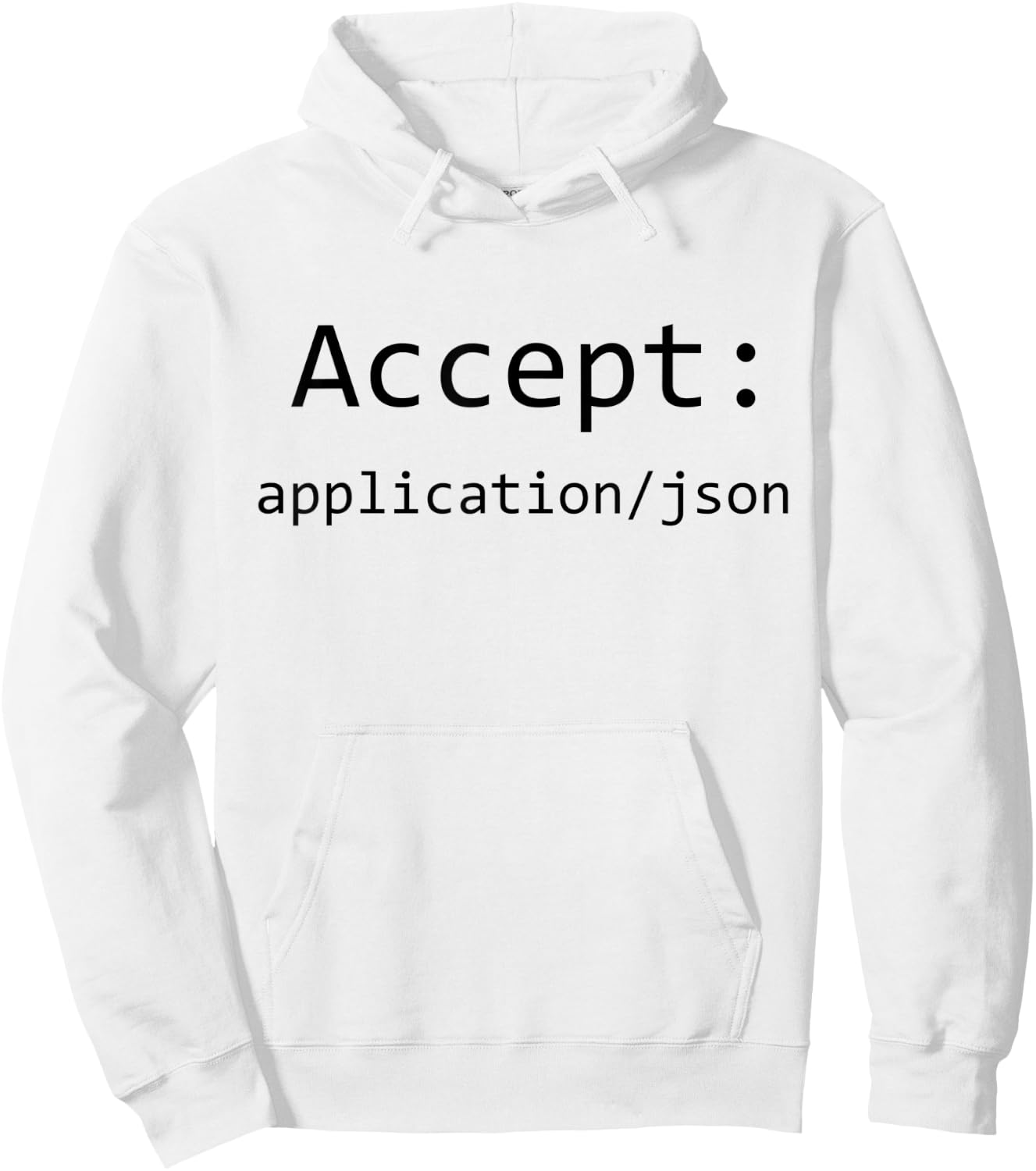 Funny Http Header Accept Application Json Rest API Nerd Hoodie - Hoodie | White