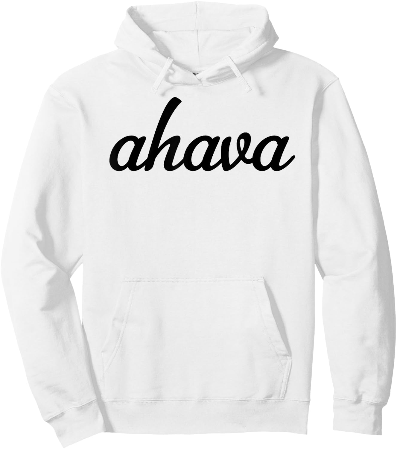 Hebrew Word Ahava Shirt & Women | Give Love Hoodie - Hoodie | White