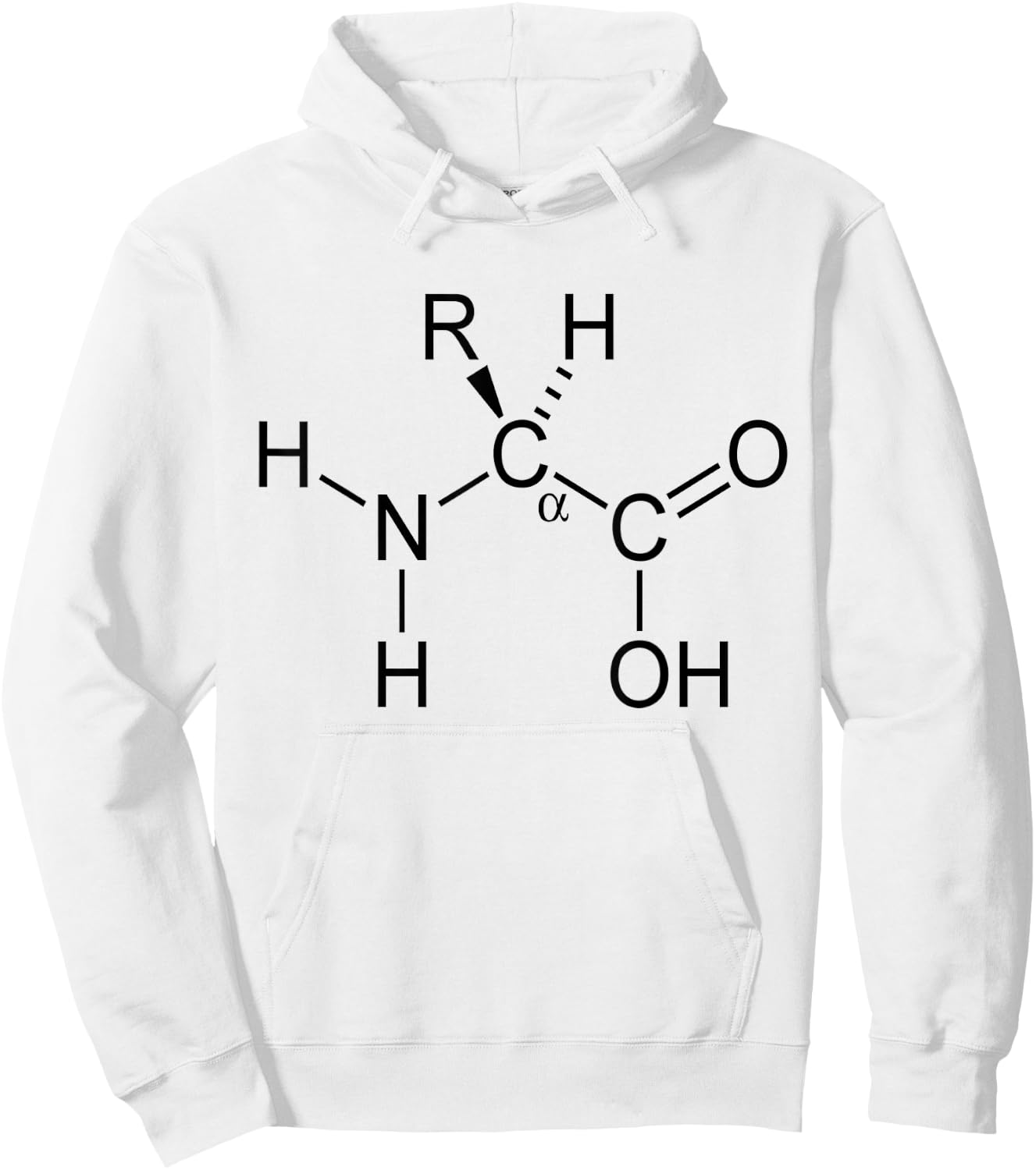 Alpha Amino Acid Biochemistry Muscle Protein Genetic Hoodie - Hoodie | White