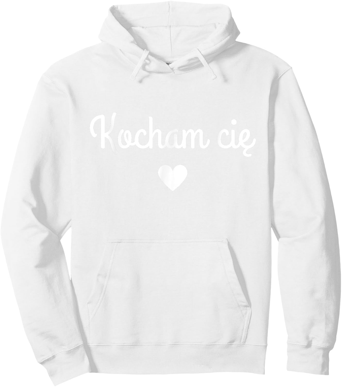 Polish Kocham Cie Valentine's Day I Love You In Polish Hoodie - Hoodie | White