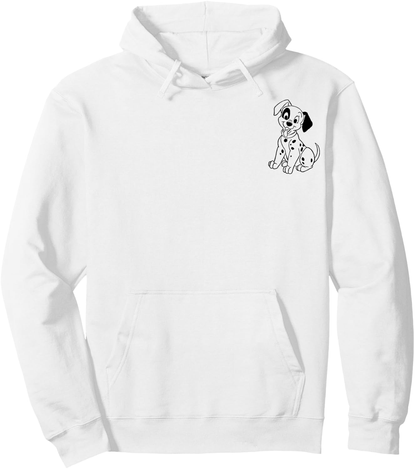 Disney 101 Dalmatians Patch Left Chest , white, S Hoodie - Hoodie | White