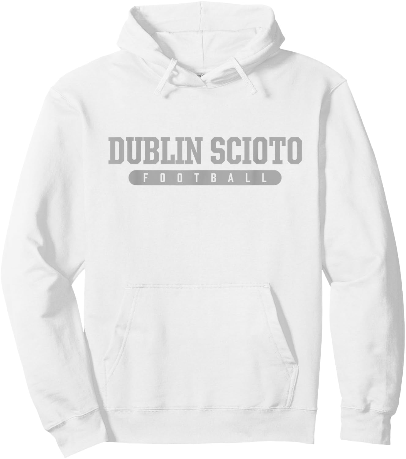Dublin Scioto High School Football Hoodie - Hoodie | White