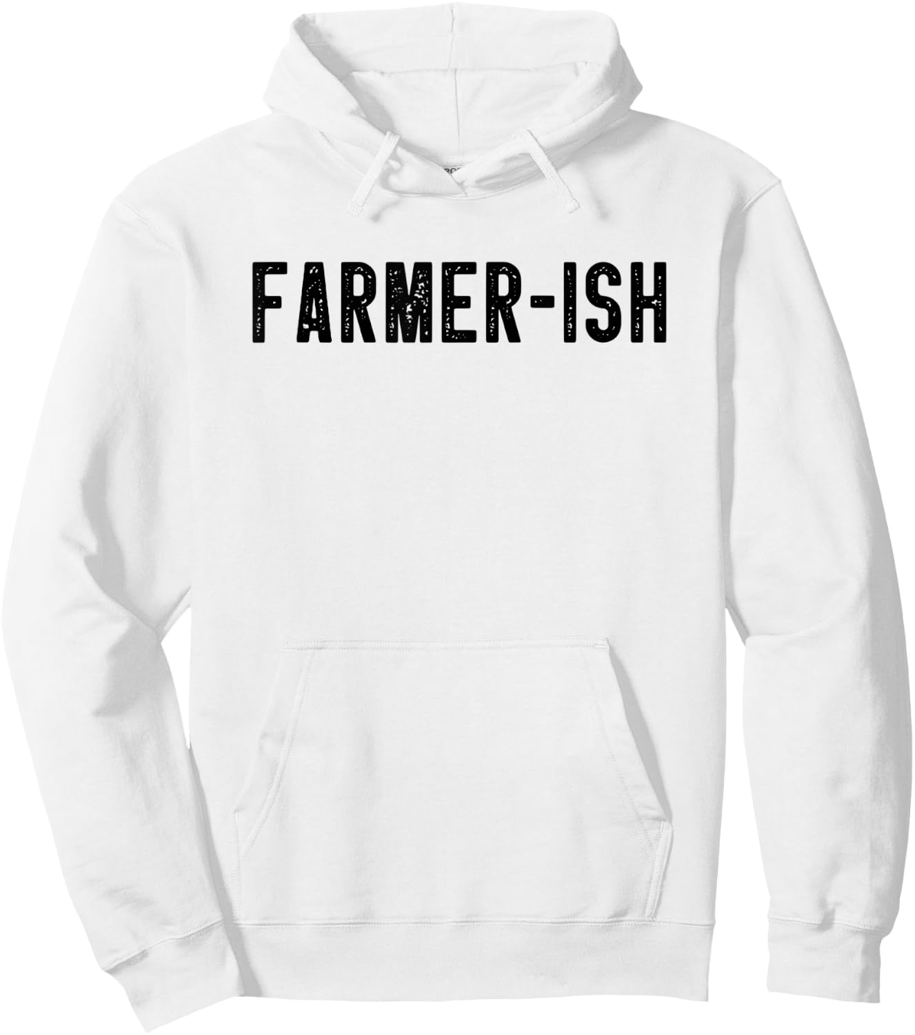 Farmer-ish Funny Farming Dad Farmer Mom Sarcastic Farm Joke Hoodie - Hoodie | White