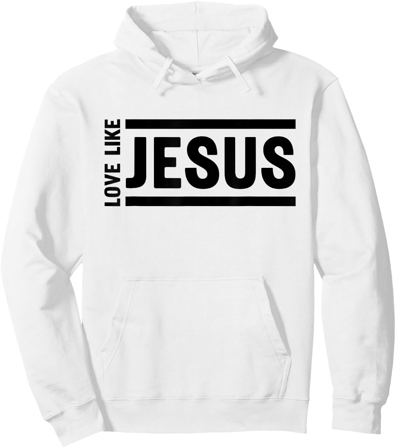 Love Like Jesus Christian Quote Worship Bible Verse Hoodie - Hoodie | White