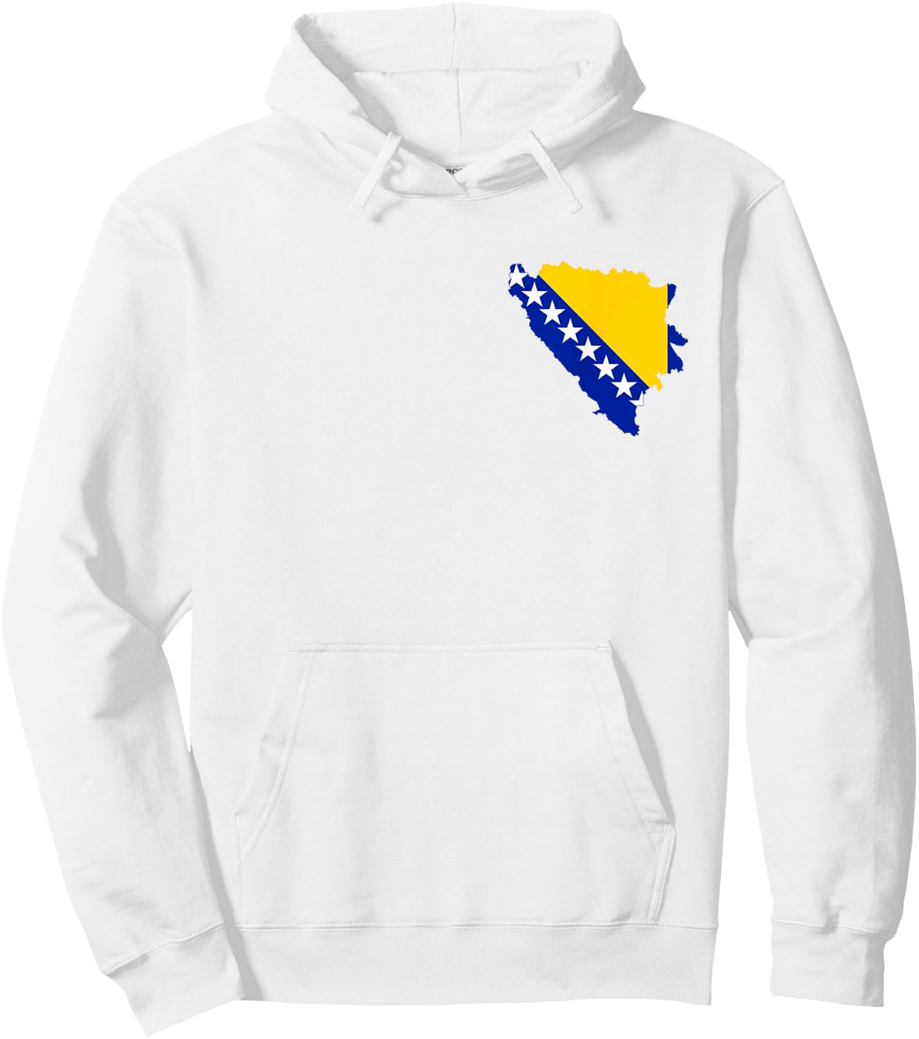 Bosnien Flagge Bosnische Farben Sarajevo Frauen Männer BIH Hoodie - Hoodie | White