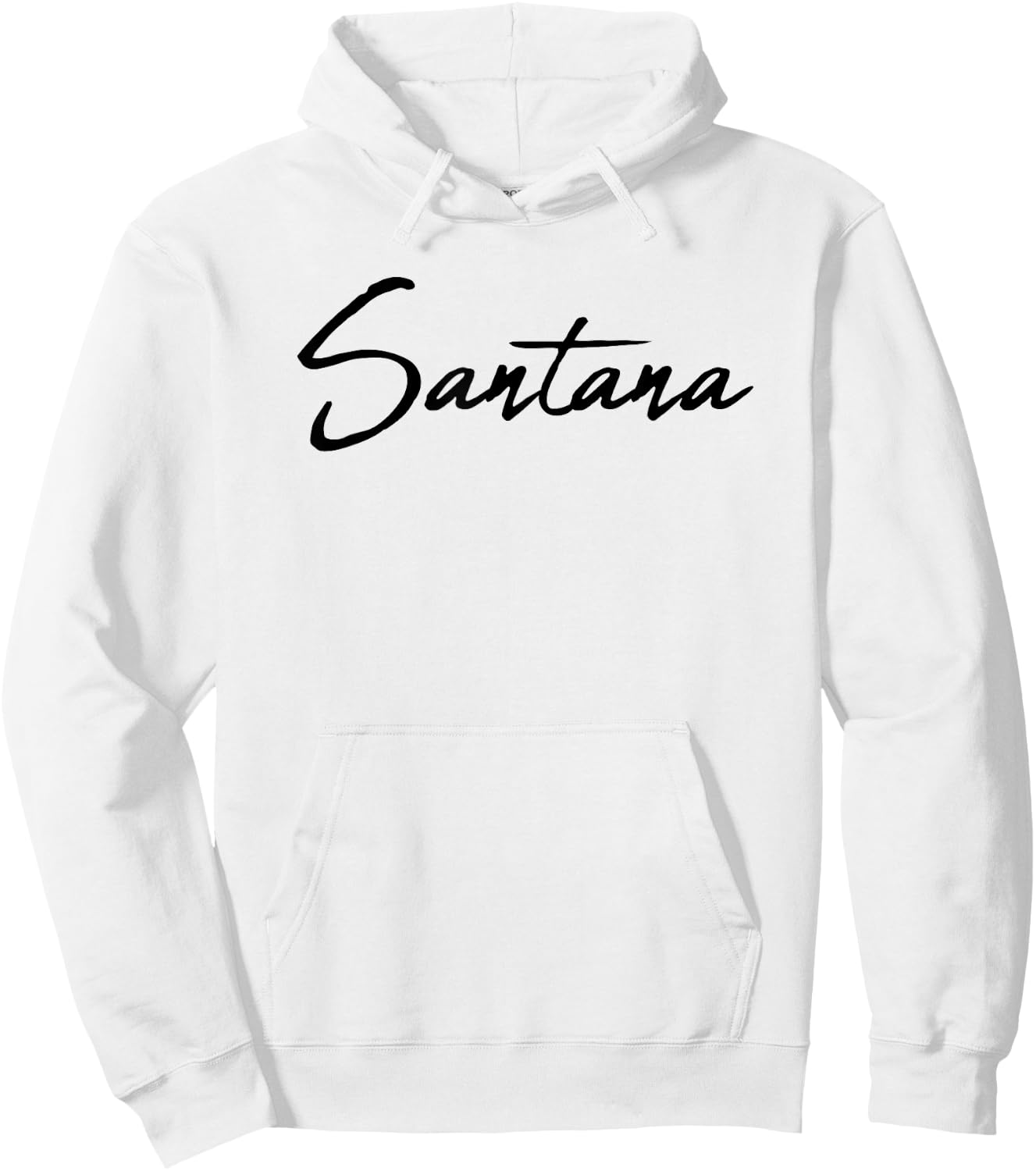 Beautiful Handwritten Font Santana Calligraphy Hoodie - Hoodie | White