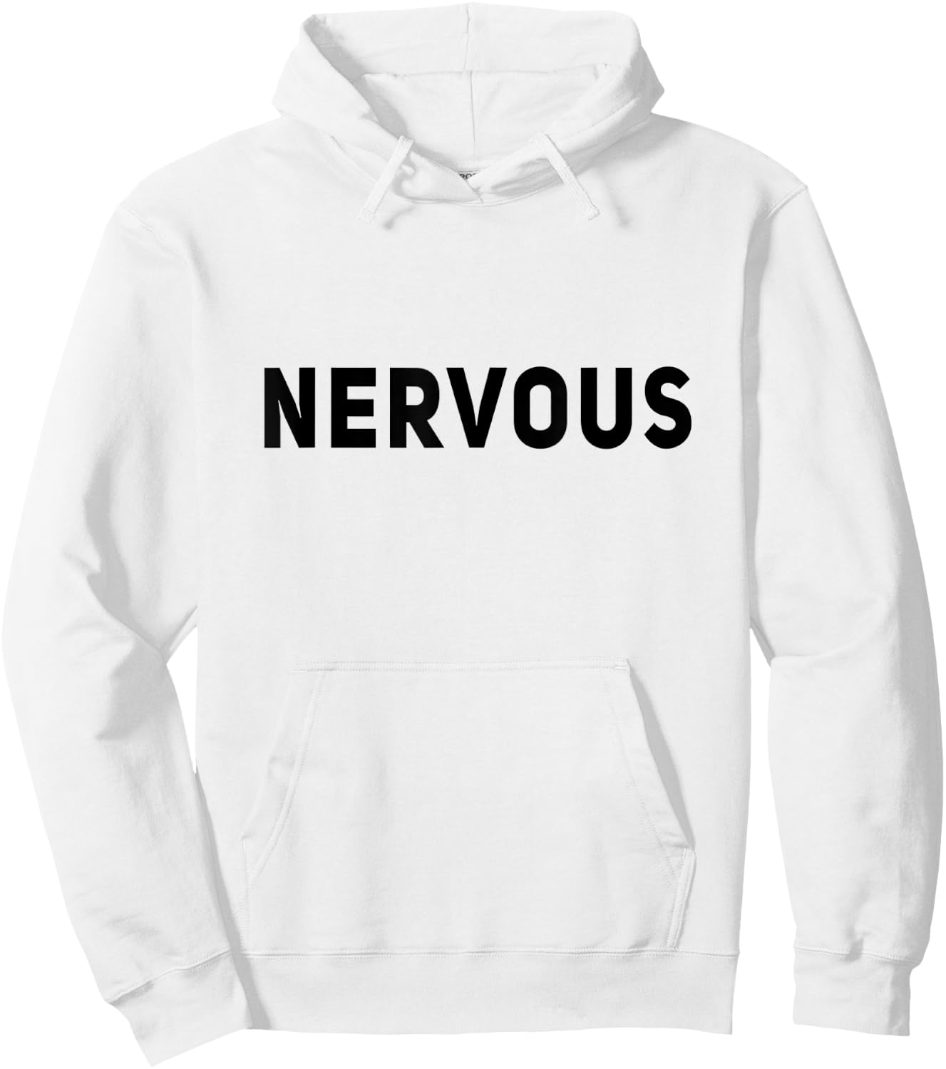 Anxious Surplus NERVOUS Dog Style Anxiety Shirt - Men's Yellow Small Classic Fit Hoodie - Hoodie | White