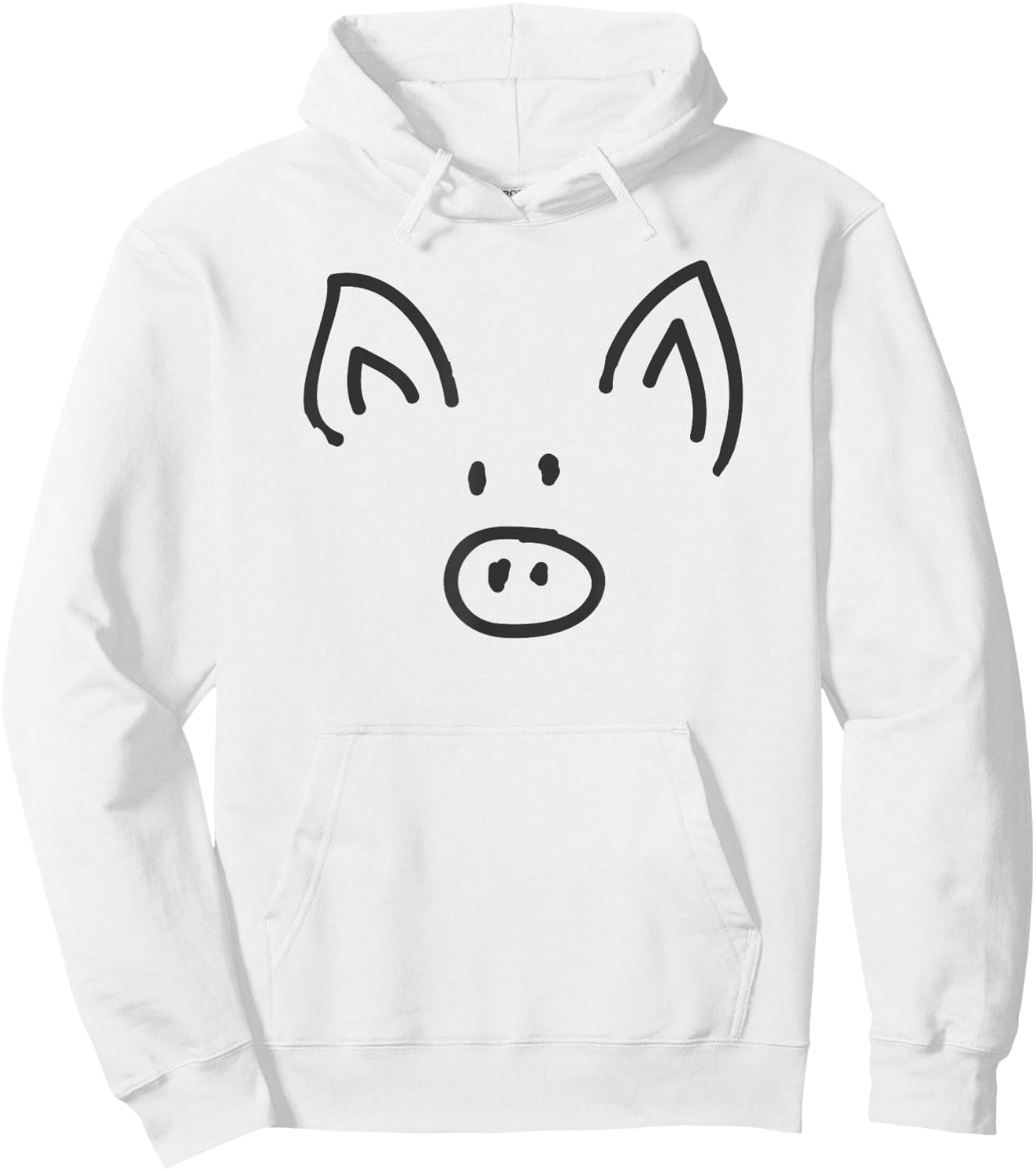 Cute Pig Face and Snout - Pig Hoodie - Hoodie | White