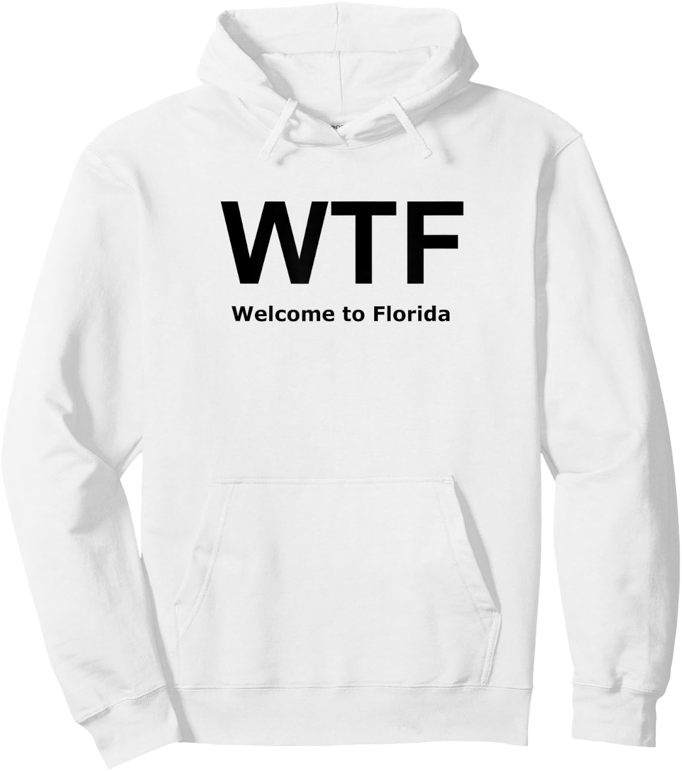 Welcome to Florida WTF Funny Novelty Hoodie - Hoodie | White