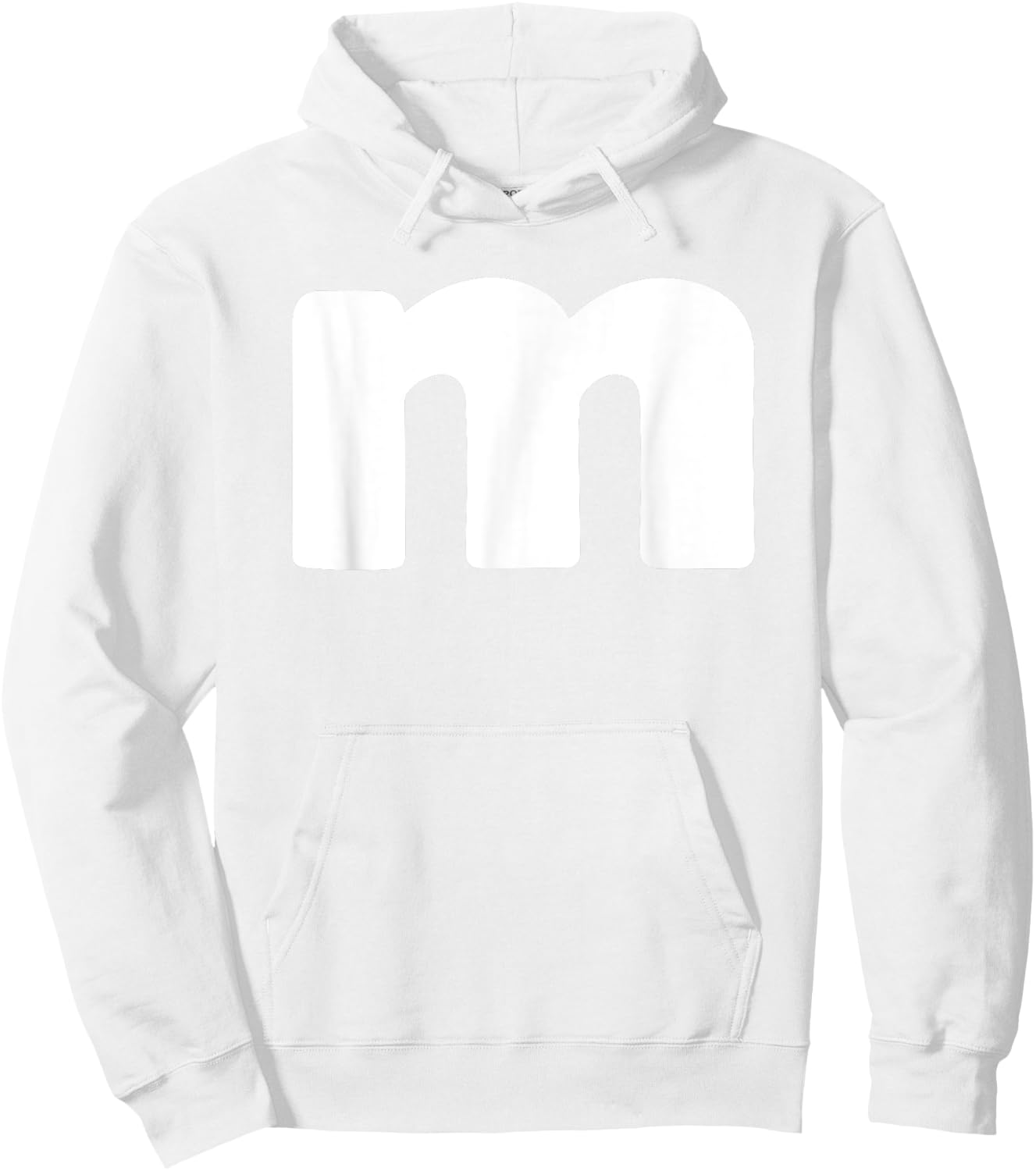 Funny Letter M Groups Halloween Team easy lazy Hoodie - Hoodie | White