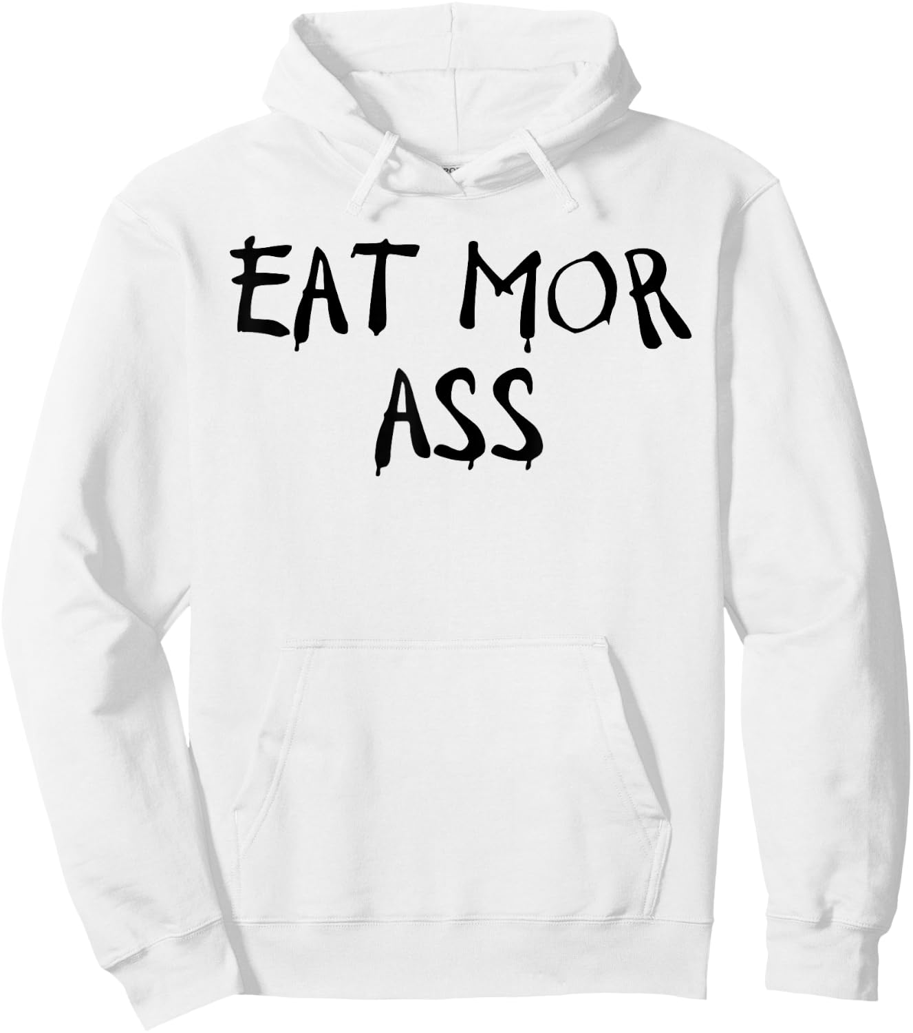 Eat More Ass Funny Adult Butt Lover Retro Booty Vintage Gym Hoodie - Hoodie | White