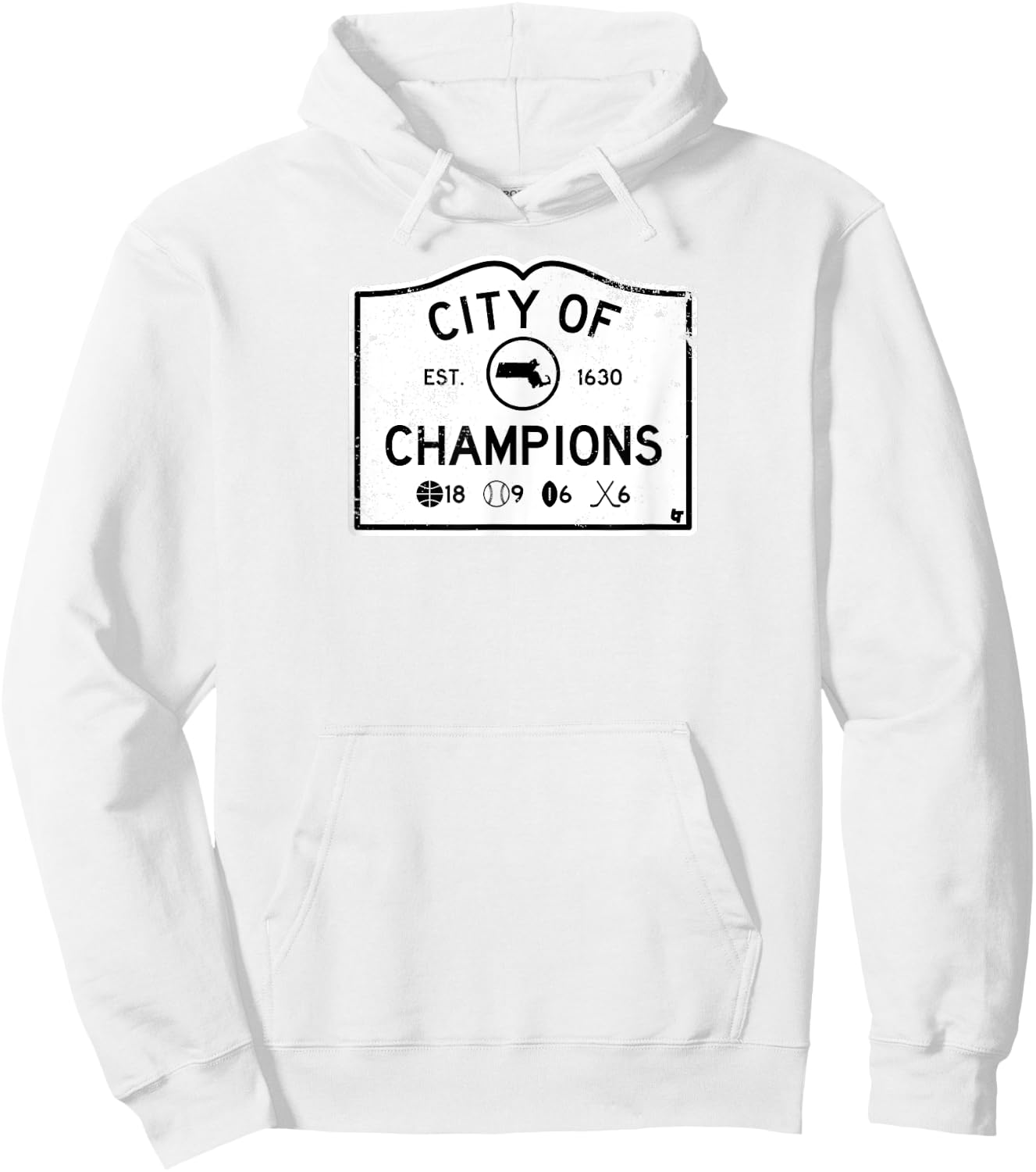 City of Champions - Boston Sports Hoodie - Hoodie | White