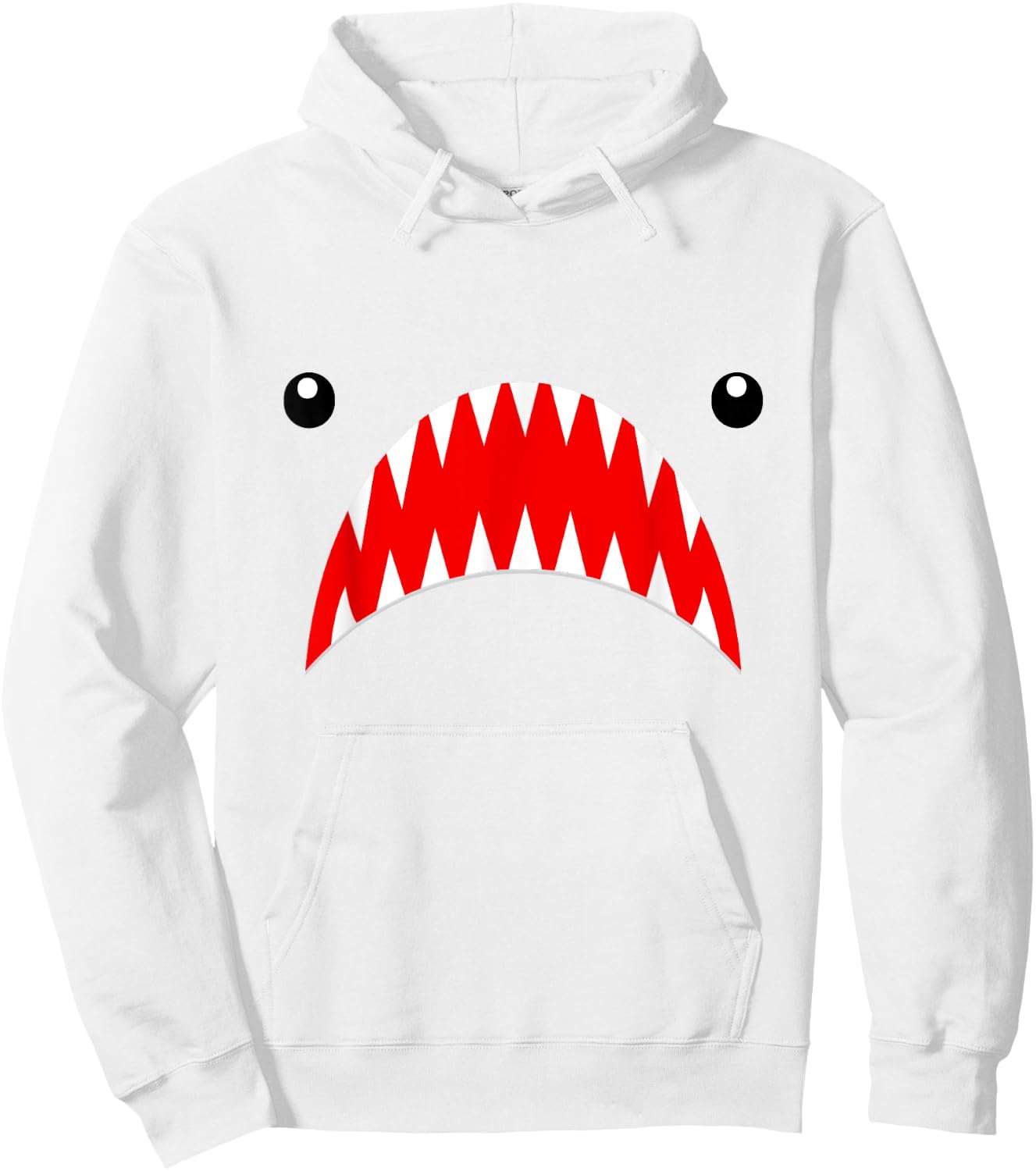 Shark Face Teeth T Shirt for the Week, Men, Women, Kids Hoodie - Hoodie | White