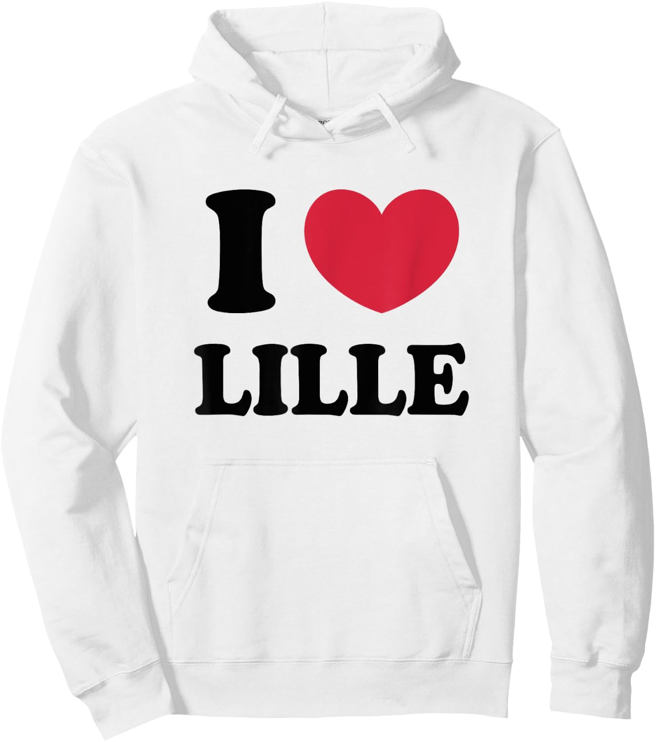 I Love Lille Hoodie - Hoodie | White