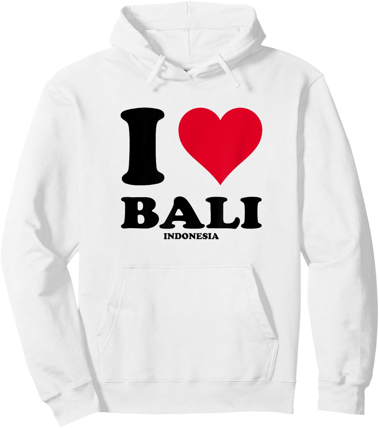 I Love Bali , white, S Hoodie - Hoodie | White
