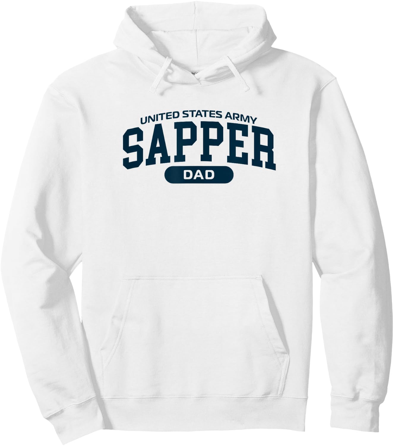 Proud Sapper Dad Hoodie - Hoodie | White